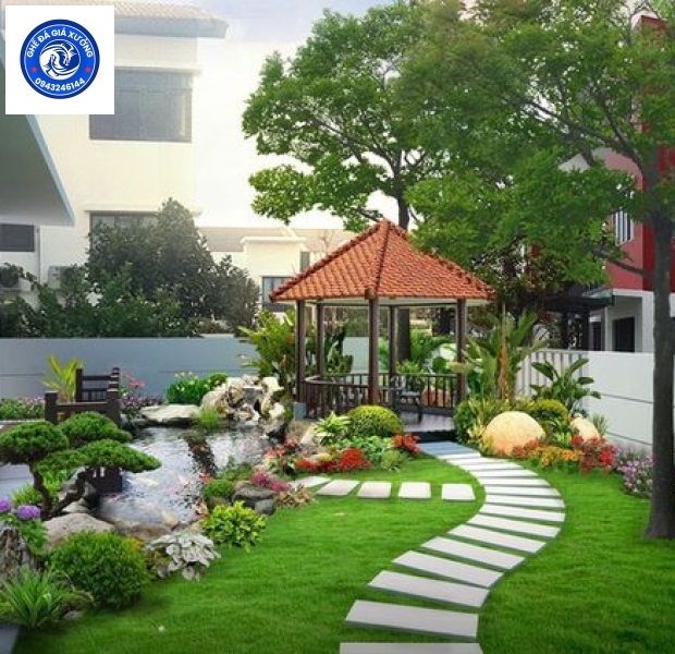 Thiết kế hồ cá Koi đẹp trong vườn